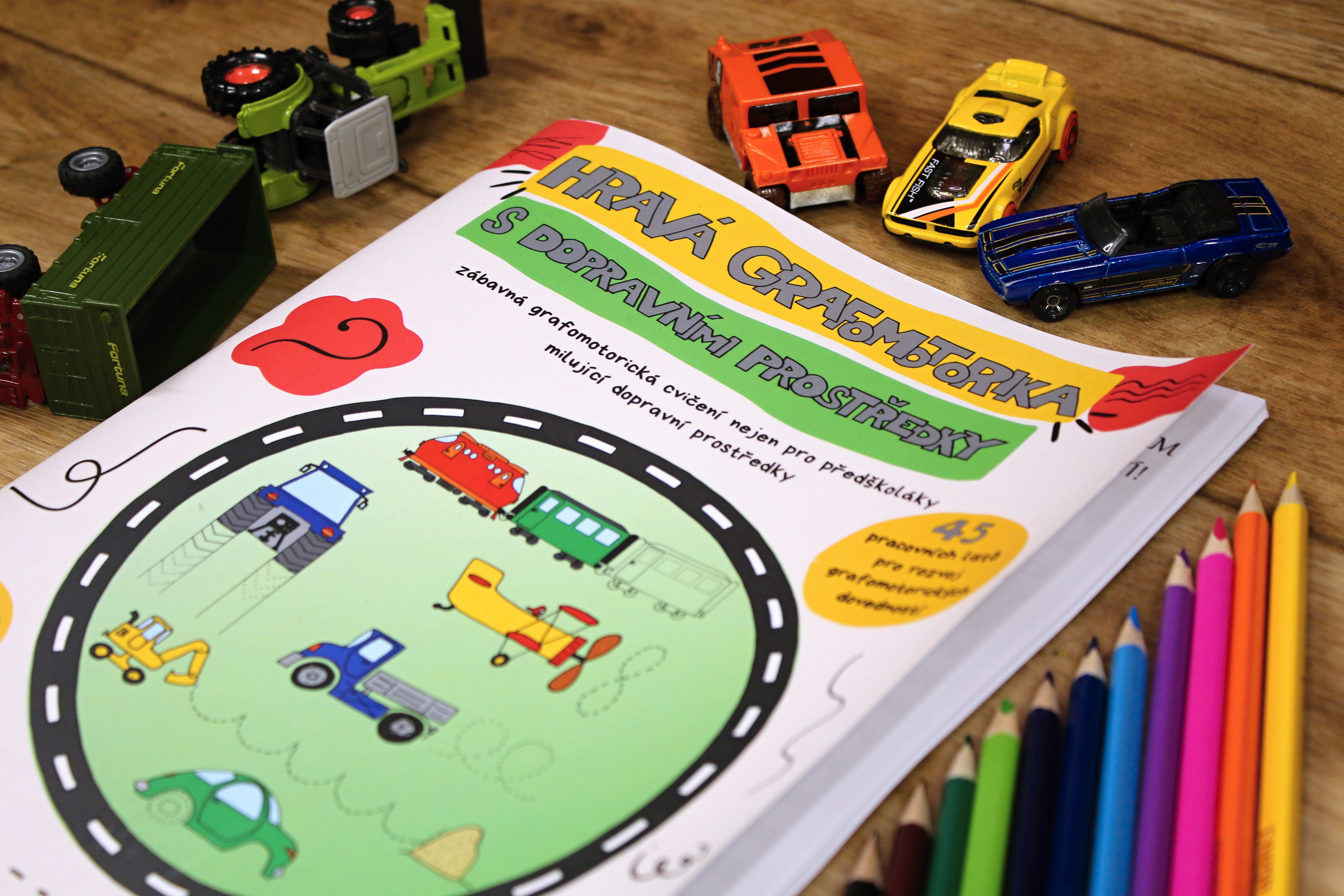 3.Grafomotorika s dopravními prostředky Hravé stroje